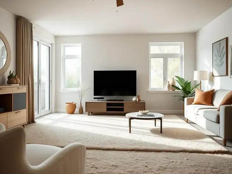 Residential carpet steam cleaning